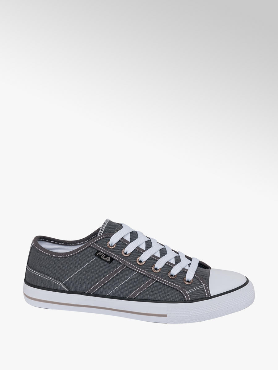 Men's Fila Lace up Canvas Shoes Grey Fila Men's Lace up Canvas Shoes in Blue